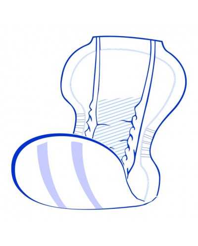 SAN SENI Maxi Atmungsaktive anatomisch geformte Vorlage - 3