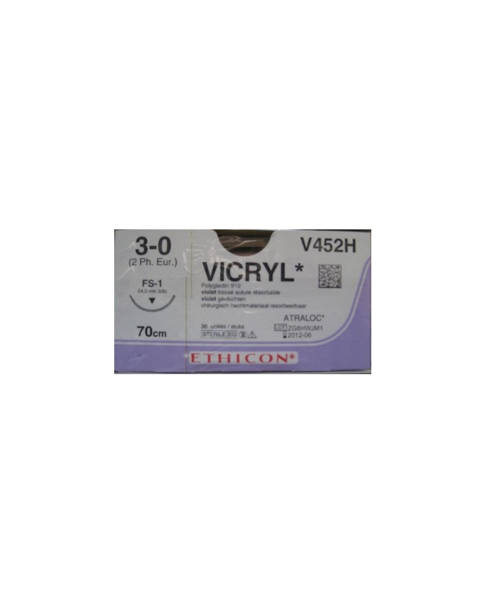 VICRYL 70 cm 1/2 Kreis Rundkörper Nadel CT1 PLUS - 1