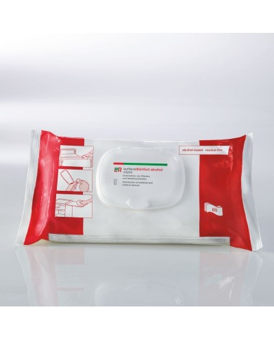 L+R surfacedisinfect alcohol wipes Alkoholgetränkte Wipes - 1