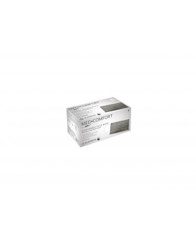 Med-Comfort Mundschutz mit Gummiband Platinum grau - 2